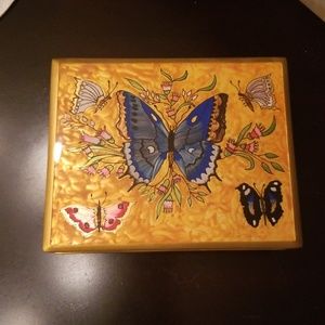 Beautiful butterfly small jewelery box